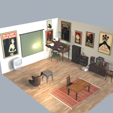 Rigified, hi-res isometric